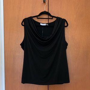 Calvin Klein Black Modern Suiting Blouse